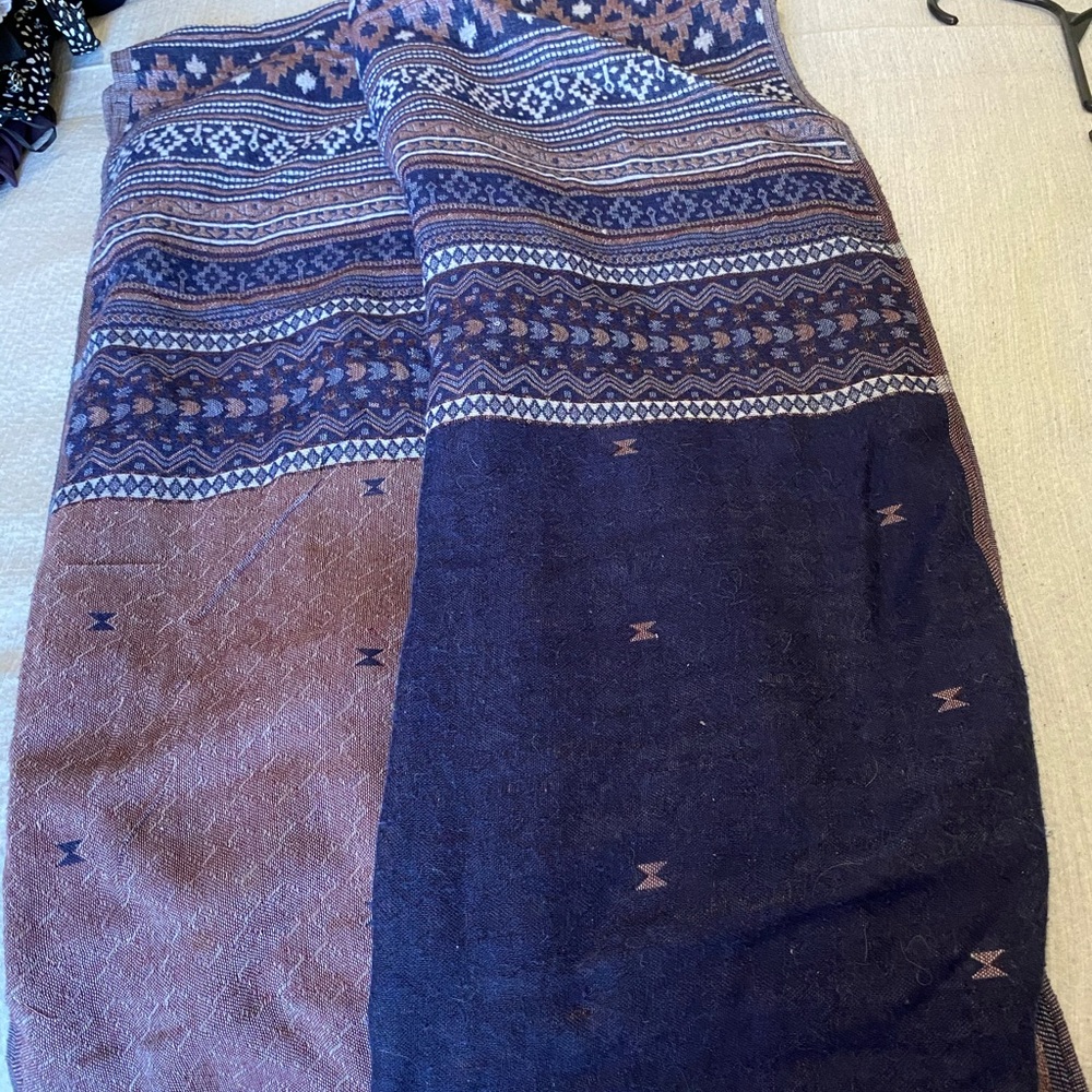 Charlotte Russe- Purple print infinity scarf